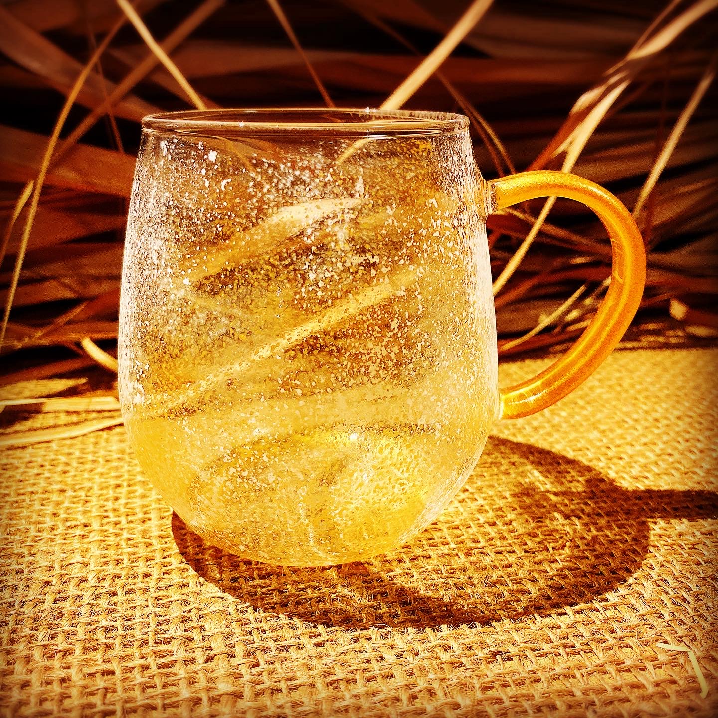 coral (white)/ビールジョッキ/耐熱マグカップ(2個)360mlペアグラス　ラッピング付